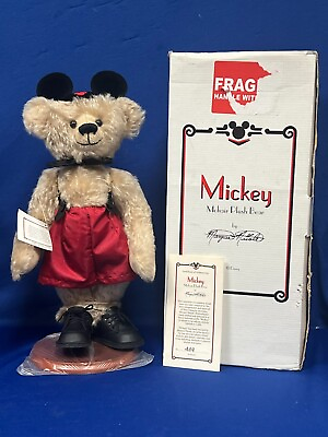 #ad Disney Maryse Nicole Mickey Mouse Mohair Plush Bear w COA #469 amp; Box 78 $29.99