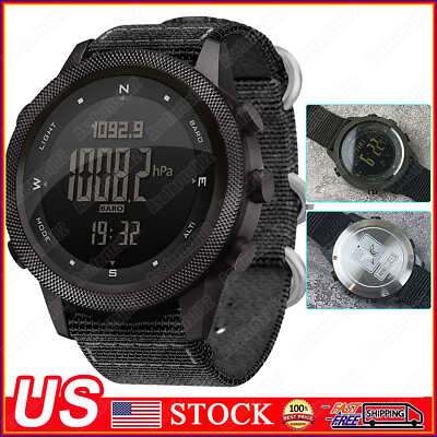 #ad North Edge Apache 3 Smart Men Military Outdoor Sports Barometer Compass Watch $48.78