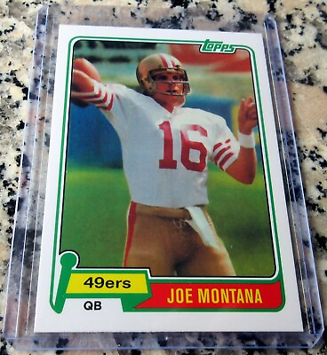 #ad JOE MONTANA 2012 Reprint 1981 Topps Rookie Card RC San Francisco 49ers MVP HOF $79.99