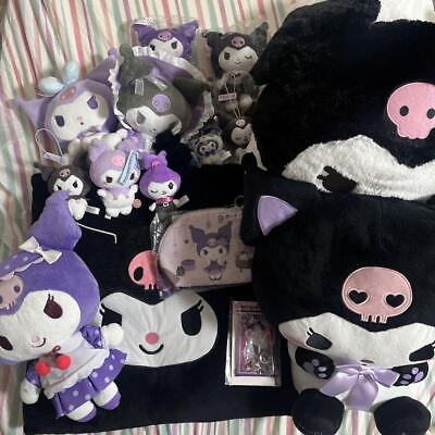 #ad Sanrio Goods Plush Toy Doll Mascot Cushion Pouch Prize BIG Novelty Kuromi Lot $259.47