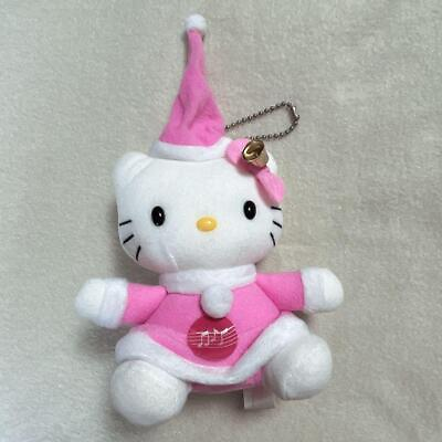 #ad Sanrio Hello Kitty Santa Claus Mascot Christmas Ball Chain Excellent Condition $98.36