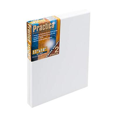 #ad Economy Stretched Cotton Canvas Acid Free Acrylic Primed Canvas for Acrylic... $24.04