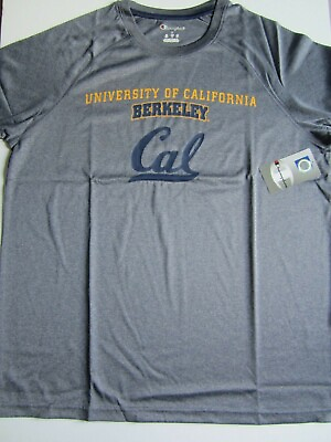 NCAA California Golden Bears Champion Impact T Shirt Grey Large New NWT $10.99