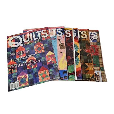#ad Quilts With Style Foundation Piecer Magazines 6 Issues 2004 Paper Piecing Sewing $24.99