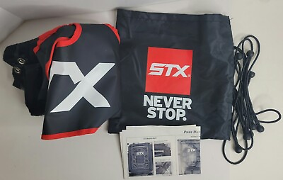 #ad STX Lacrosse Bounce Back Pass Master Target Cover w Carrying Bag 8 Bungee $29.99