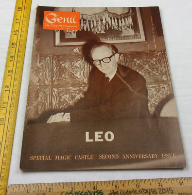 #ad LEO Magic Castle Don Post masks Genii International Conjurors magazine 1965 $19.95