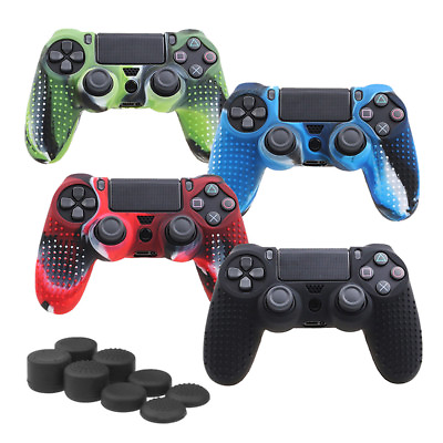 #ad CamouflageSilicone Rubber Skin Grip Cover Case for PlayStation 4 PS4 ControlNamp;FM C $3.52