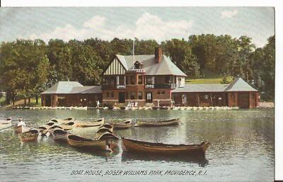 #ad Providence Rhode Island Roger Williams Park Boat House Vintage Postcard C7 $4.95