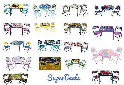 #ad Disney and Nickelodeon Character Kids Table and 2 Chairs Set $54.50