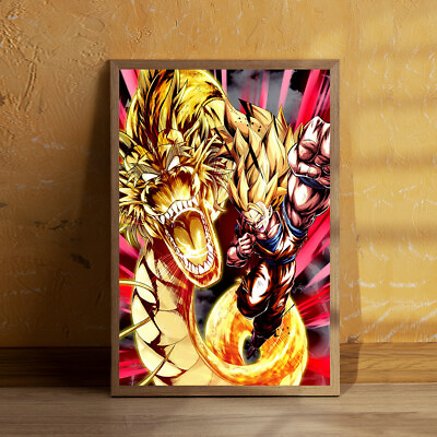 #ad Son Goku Dragon Ball Super Saiyan 3 Poster 20x30quot; 24x36quot; Canvas Print $27.58