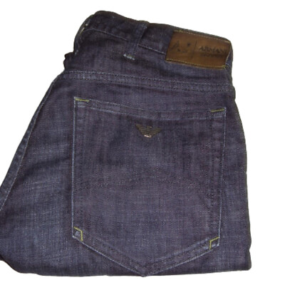 #ad ARMANI Jeans J23 Slim Fit Stretch Denim W30 L34 Dark Blue GA Giorgio Mens AJ GBP 40.49