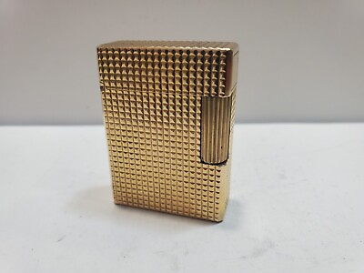 #ad ST Dupont Lighter Line 1 Small Paris France Gold Plated 6721 37 $177.00