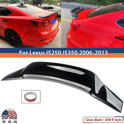 #ad For Lexus IS250 IS350 IS F 2006 13 JDM R Style High Kick Rear Trunk Spoiler Wing $73.99