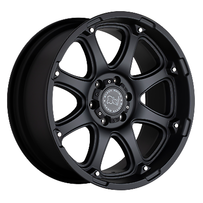 #ad 1 New 18X9 12 8X170 Black Rhino Glamis Matte Black Wheel Rim $318.00