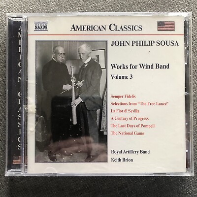 #ad John Philip Sousa Music for the Wind Band Vol. 3 Royal Artillery Band.CD New JJ $8.00