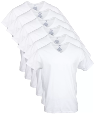 #ad BEST SELLER George Men#x27;s V Neck T shirts 6 Pack NEW $22.99