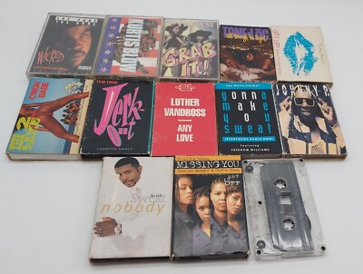 #ad Cassette Tapes Rap Hip Hop Lot Of 13 Run DMC Tone Loc Ice Cube Kurtis Blow Camp;C $25.49