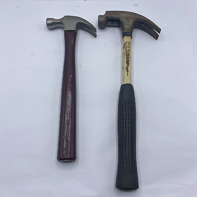 #ad LOT OF 2 Vintage Claw Hammer One of them 7 Oz $25.24
