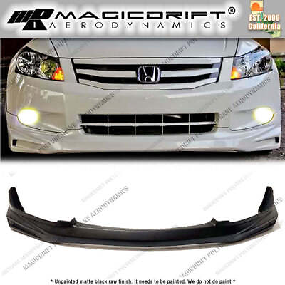 #ad #ad For 08 09 10 Honda Accord 4 cyl Sedan MUG Style Front Bumper Splitter Lip JDM $136.87