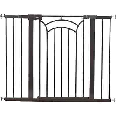 #ad NEW Safety 1st Décor Easy Install Tall amp; Wide Baby Gate Pressure Mount in Black $85.95