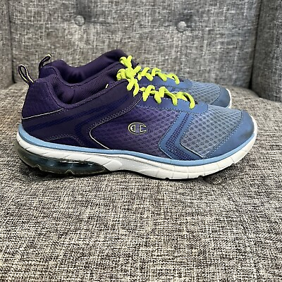 #ad Champion Athletic Running Tennis Shoes Purple Blue Lime Womens Sneaker Size 8.5 $30.00