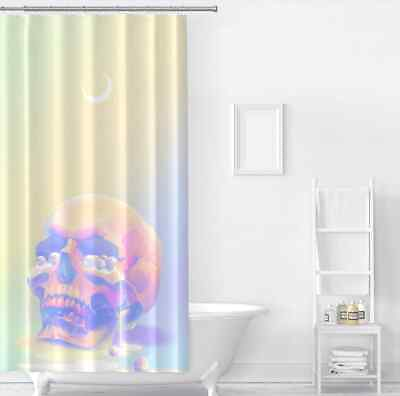 #ad Color The Skull 3D Shower Curtain Polyester Bathroom Decor Waterproof AU $34.33