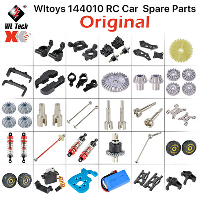 #ad Original Wltoys 144010 RC Car Parts Arm ESC Differential Tire Shock Absorbers $6.41