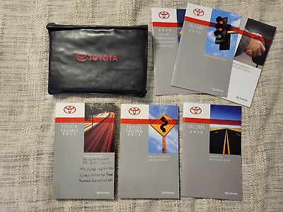 #ad 2015 TOYOTA TACOMA OWNER MANUAL BOOKS SET WITH NAVIGATION AND CASE FAST SHIPPING $55.00