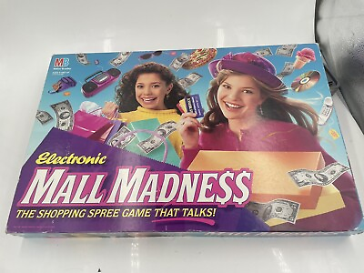 #ad WORKING Electronic Mall Madness Board Game Vintage 1996 Milton Bradley VGUC $99.99
