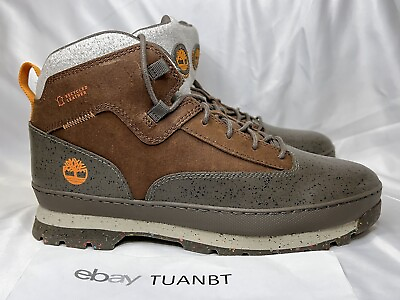 #ad BRAND NEW Timberland Men#x27;s Timbercycle Brown Recycled Leather Hiker Boots A5SM1 $82.99