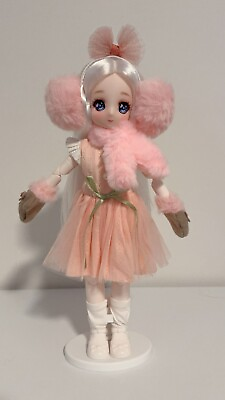 #ad 1 6 BJD Doll 30cm Girl Dolls Pink Doll With White Hair Blue Eyes $30.00