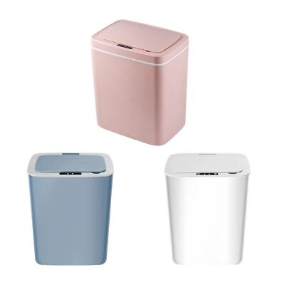 #ad Intelligent Dustbin Electric Touch Trash Bin for Kitchen Bathroom Garbage $52.83