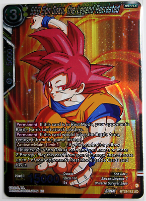 #ad #ad SSG Son Goku the Legend Recreated BT23 112 UC Foil NEW Perf. Combination $1.33