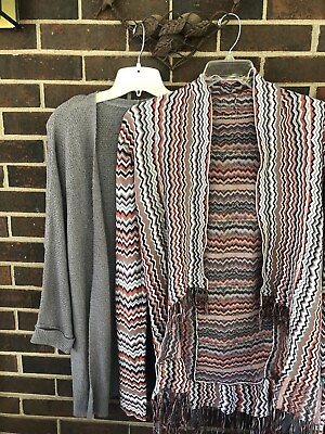 #ad Two Long Cardigans Size Small $6.99