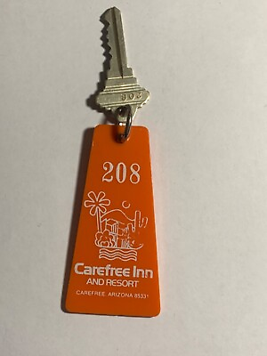 #ad Carefree Inn amp; Resort Hotel Motel Room Key Fob with Key Carefree AZ #208 RARE $29.99