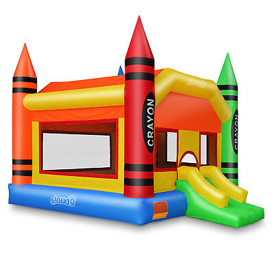 #ad Crayon Theme Bounce House Jumper Castle Bouncer Inflatable with Blower $499.99