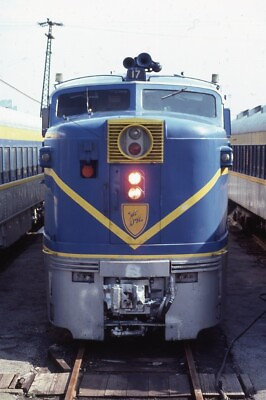 #ad Damp;H DELAWARE AND HUDSON Railroad Train Locomotive COLONIE NY 1977 Photo Slide $9.99