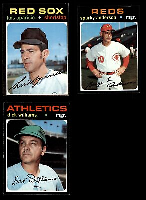#ad 1971 Topps Baseball High Number Complete Set Cards #644 to #752 4.5 VG EX $1920.00