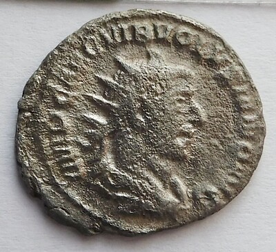 #ad Roman Emperor Volusianus 251 253 AD Antoninianus rv. Pietas hands raised altar $29.99