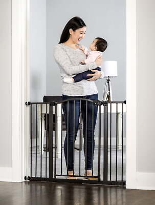 #ad Arched WalkThru Baby GateIncludes4 Inch Extension Kit4 Pack Pressure Mount Kit $37.59