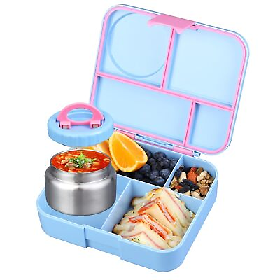 #ad Bento Lunch Box for kids With 8oz Soup ThermoLeak proof Lunch Containers wit... $56.03