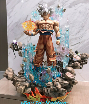#ad FC Son Goku Statue Dragon Ball Z Resin Figurine Model LED lights Not Original $558.40