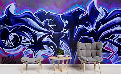 #ad 3D Abstract Graffiti Wallpaper Wall Mural Removable Self adhesive 261 AU $349.99