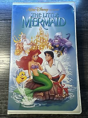#ad Vintage Disney Black Diamond The Little Mermaid VHS Video Movie Banned Cover $9.99