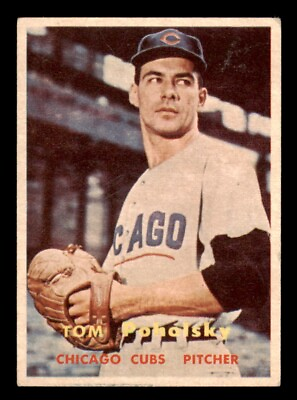 #ad 1957 Topps Baseball #235 Tom Poholsky VG *f1 $3.00