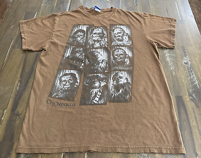 #ad Kids Star Wars Chewbacca T Shirt Tee Brown Boys Child#x27;s Size M Gently used. $6.92