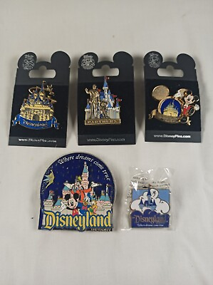 #ad Lot Of 4 Disney Pins And Magnet Disneyland $46.75