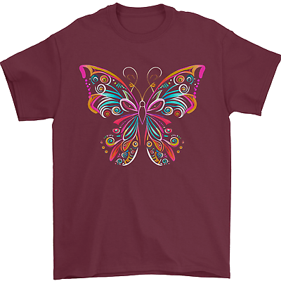 #ad A Colourful Butterfly Mens T Shirt 100% Cotton GBP 8.49