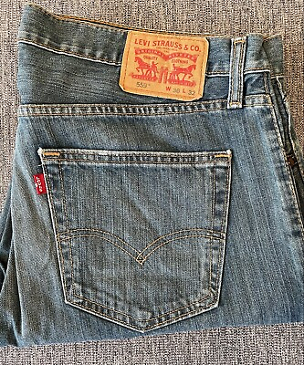 #ad Levis 559 Straight Leg Relaxed Fit Mens Jeans Medium Blue Wash Sz. 36 x 34 $22.00