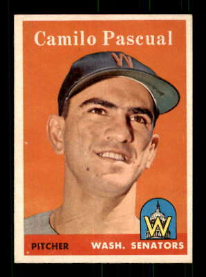 #ad 1958 Topps #219 Camilo Pascual EXMT Senators 536593 $9.11